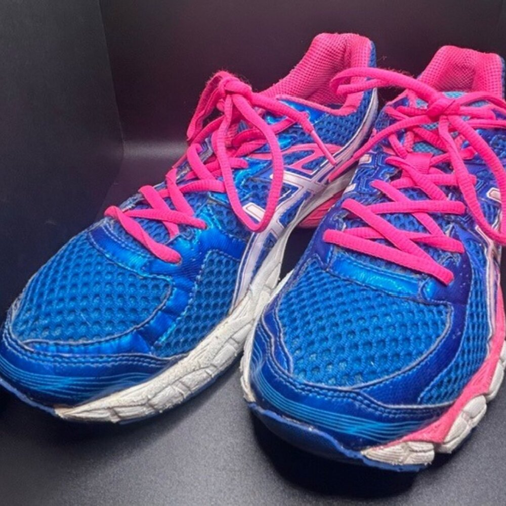 Asics Womens Gel Flux 2 T568N Blue Running Shoes Sneakers Size 9